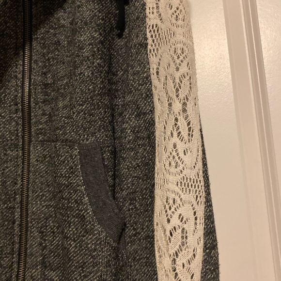 Grey jacket with knit sides - Picture 2 of 3